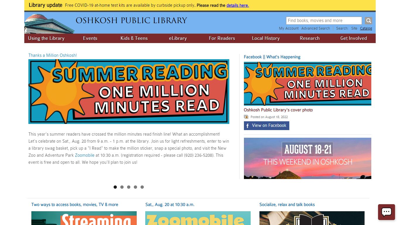OSHKOSH PUBLIC LIBRARY